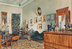 米哈伊尔·奥布雷斯科夫办公室，1848年 作者 路易吉·普雷马齐（Luigi Premazzi）